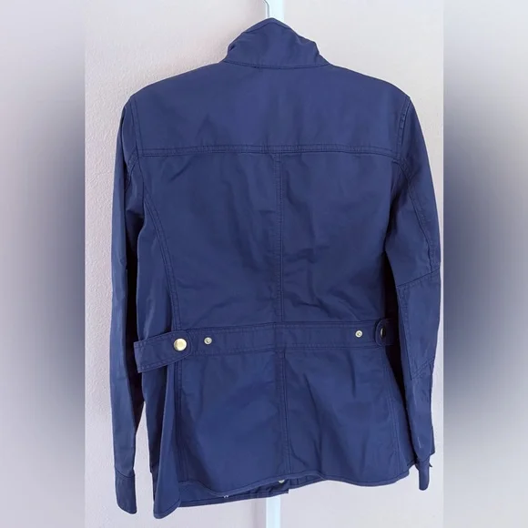 J. Crew Women's Deep Blue Utility Weighted Jacket - Picture 7 of 7